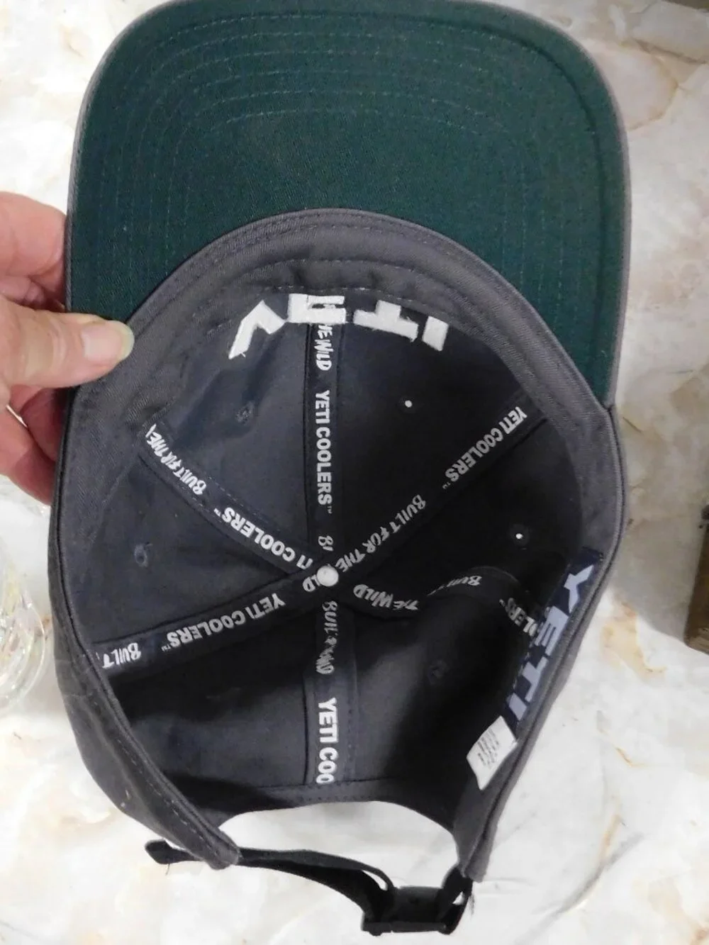 Charcoal Gray YETI Coolers Baseball Hat Cap New